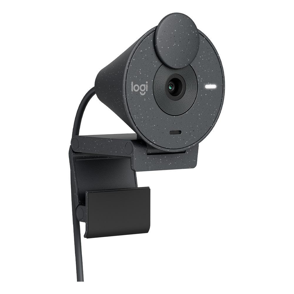 WEBCAM LOGITECH BRIO 300 FULL HD 1080P MICROFONE INTEGRADO GRAFITE