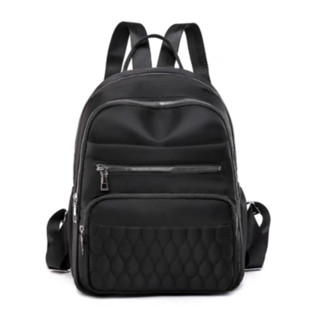 Mochila Feminina Com Estojo de Alumínio Com Textura Bordada Delicada Com Grande Capacidade