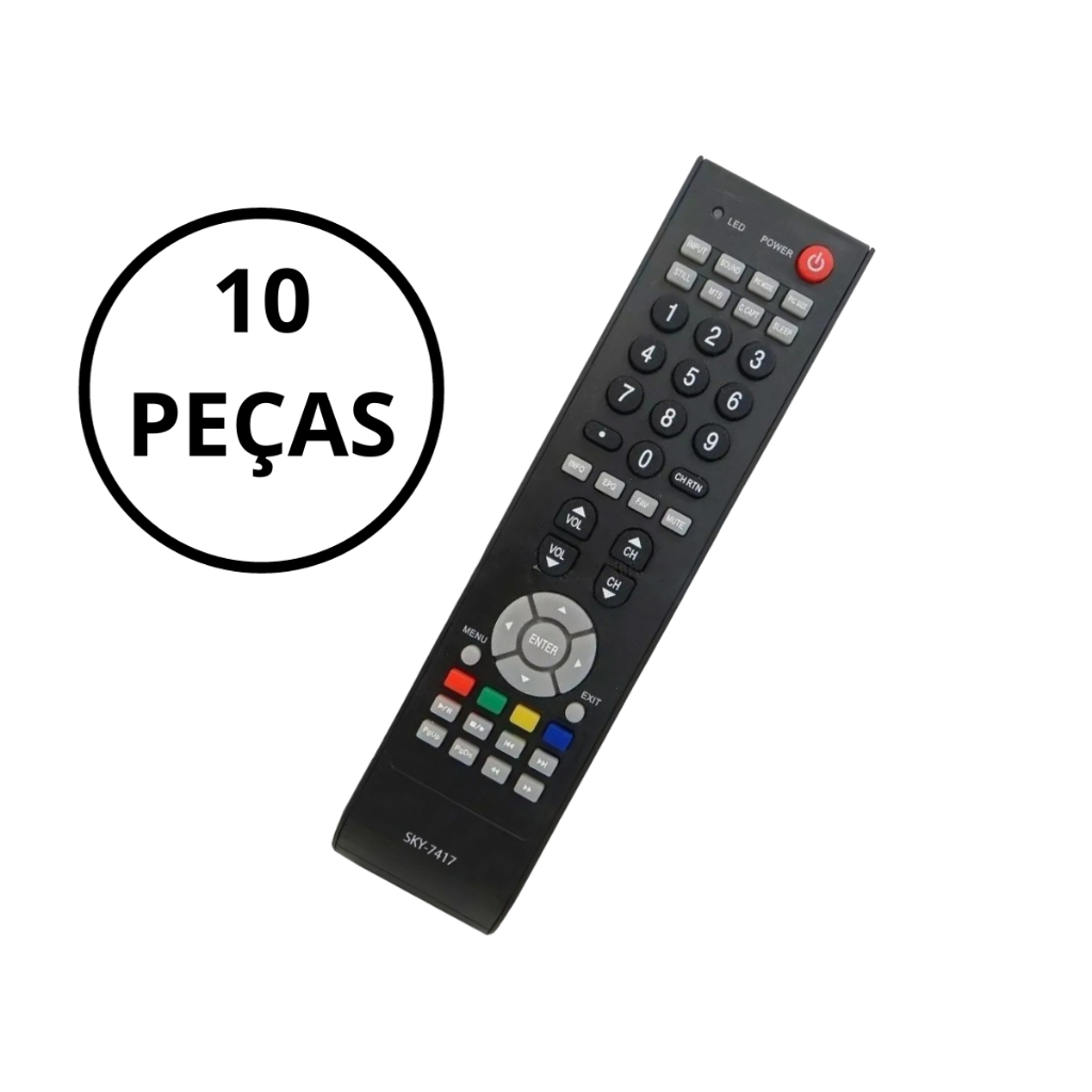 KIT10 CONTROLE REMOTO COMPATIVEL TV Lcd Semp Toshiba Ct6420 LC4246FDA  CT6360