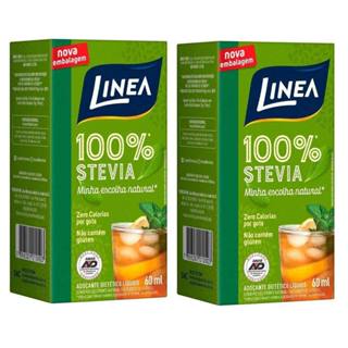 Kit 2 Adoçante Linea Stévia 100% Natural 60 ML