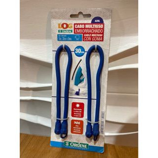 Organizador de Cabos e Fios - Cabo Multiuso Emborrachado - 30cm