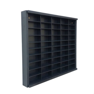 Expositor para 50 nichos na escala  1:64 PRETO com tampa em acrílico em Oferta na Shopee