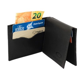 Carteira Masculina Slim de Couro Legitimo porta Cartão e Cédulas Envio já