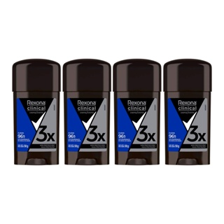 Kit com 4un Desodorante Antitranspirante Stick Rexona Clinical Clean 58g em Oferta na Shopee