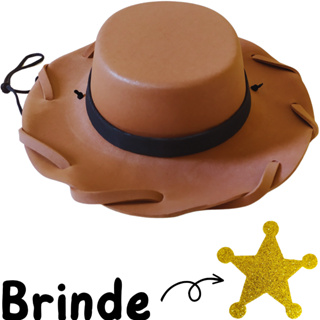 Chapéu EVA Woody Infantil Mesversário Festa Toy Story Estrela em Oferta na Shopee
