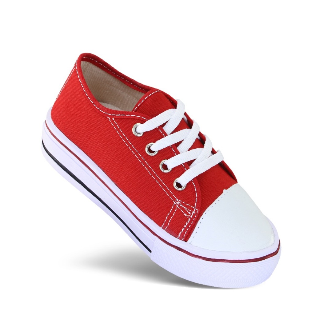 Tênis Sapatênis Infantil Confortável Moda All Menino Menina Vermelho Star Promoção Bebê Escola Passear Envio Imediato em Oferta na Shopee