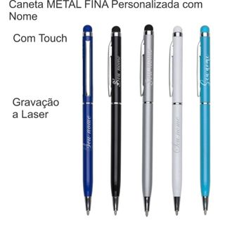 Caneta Metal Touch FINA PERSONALIZADA com Nome
