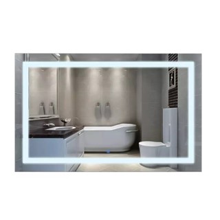 Espelho 60x60 Jateado Com Led Touch