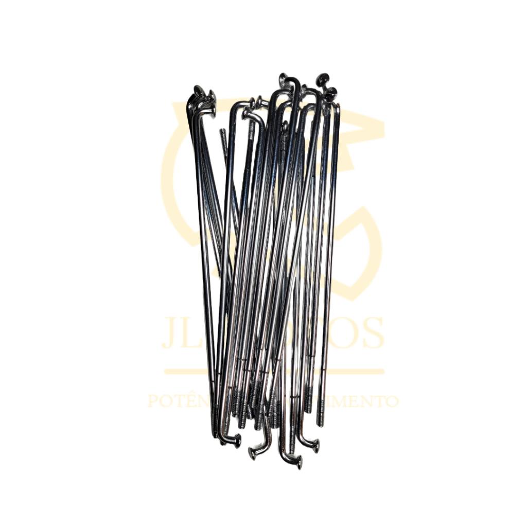 Raio de Roda 4mm Cromado para moto NXR 150 Bros 03/09 - Freio a Disco Dianteiro