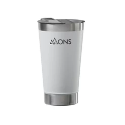 COPO TERMICO MONS EM AÇO INOX COM TAMPA - 473ML - BRANCO