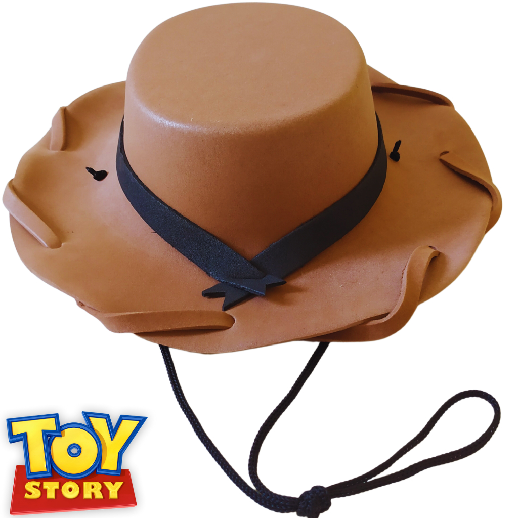 Kit Chapéu Woody + Cinto + Cavalinho EVA Festa Infantil Mesversário Toy Story