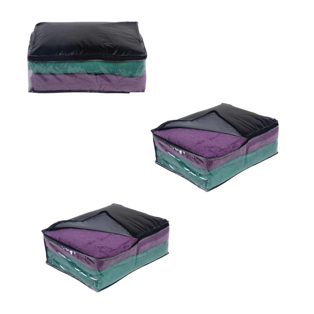 kit 3 Saco M Organizador Guarda Roupa 40 x 15 x 30 Multiuso Anti Mofo Impermeável