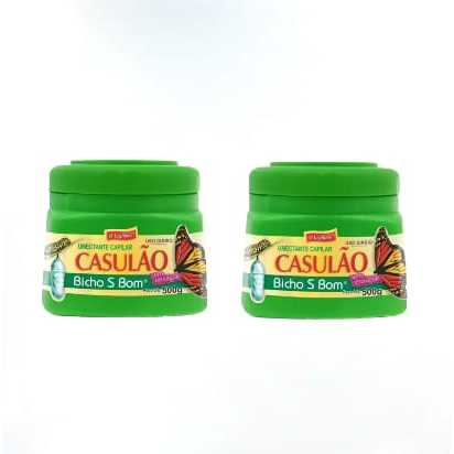 Kit 2 Casulão 500g Cada Creme De Tratamento Bicho Da Seda