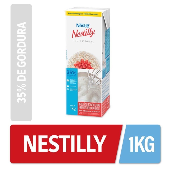 Creme Chantilly Nestilly  UHT (35% Gordura) - 1kg