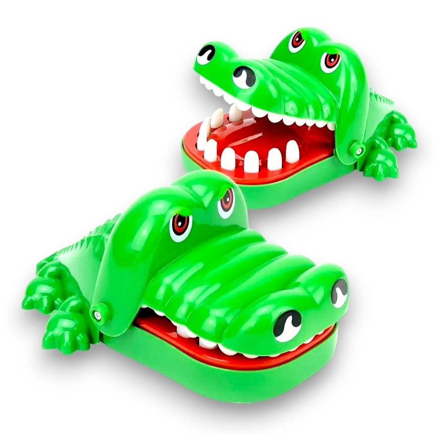 Brinquedo Jacaré Dentista Crocodilo Morde Dedo Infantil Divertido
