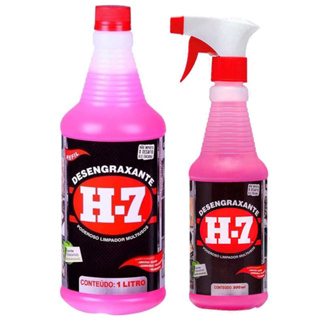 Desengraxante H-7 - 500 ML Com Gatilho + 1 Litro Refil - Limpeza Pesada H7 Original em Oferta na Shopee