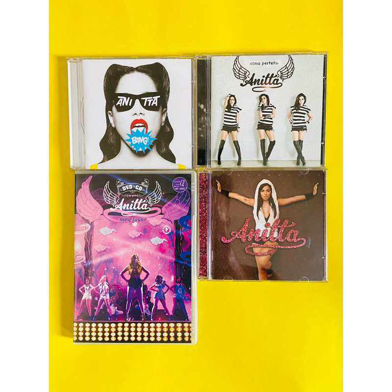 Coleção Anitta: DVD + CD Meu Lugar (Raro) + CD Bang + CD Ritmo Perfeito + CD Anitta