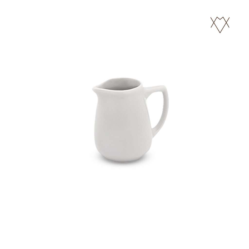 Jarrinha de Porcelana Branca 130ml mini leiteira para Calda de Bolo Cremeira Decoração