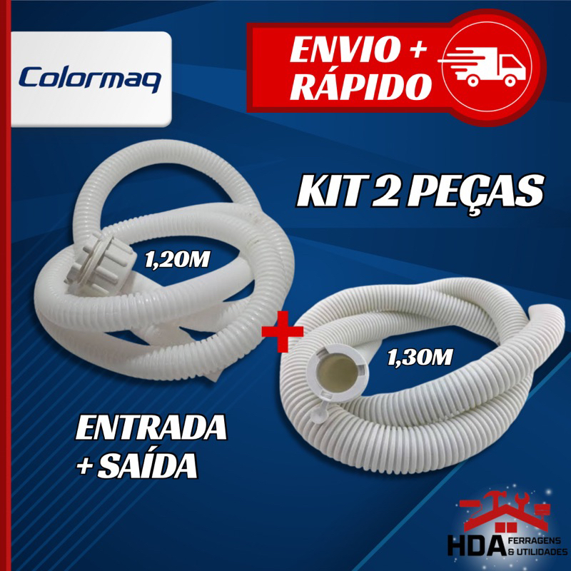 Kit Mangueira Tanquinho Universal Entrada e Saída de Água - Colormaq em Oferta na Shopee