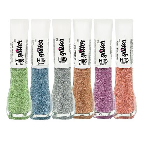 Esmalte Hits Coleção Diamante Glitter 8ml