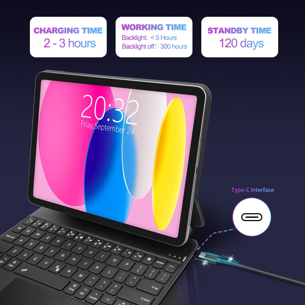 Teclado Mágico Bluetooth Sem Fio para iPad Pro 11 — foto 7