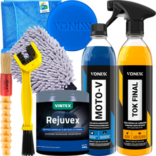 Kit Completo Lavagem de Moto Tok Final Moto-V Vonixx em Oferta na Shopee