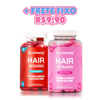Kit Gummy Hair Vitamin Tutti-Frutti + Gummy Hair Vitamin Morango