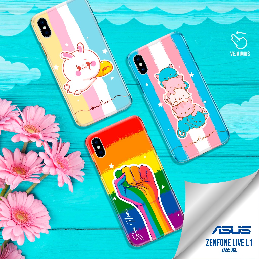 Capa Capinha  - Zenfone Live L1 - ZA550KL - Arco-íris