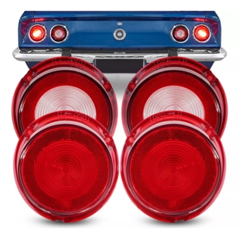 KIT LENTE LANTERNA TRASEIRA OPALA CARAVAN 1970 - 1979 em Oferta na Shopee