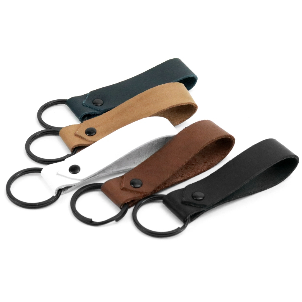 Chaveiro De Couro Legitimo Com Argola Metal Top Envio Imediato