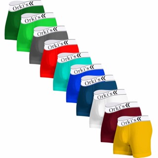 Kit 10 Cuecas Boxer Microfibra Masculina Adulto O