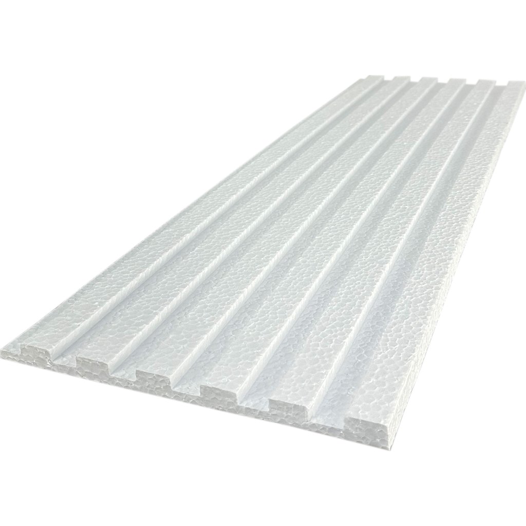 Painel Ripado Lambril 1 metro 1m mts Placas Molduras 30x100cm Roda Meio Isopor Acabamento Parede Decoração Top