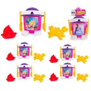 Kit 12 Baldes Brinquedos Praia Princesa  No Atacado - Cada Balde com 6 Brinquedos - Certficado Inmetro Kendy Brinquedos em Oferta na Shopee