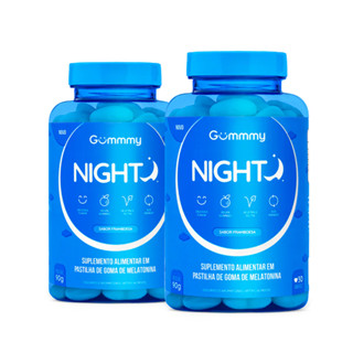Kit 2 Gummy Night Suplemento para dormir em goma - Framboesa
