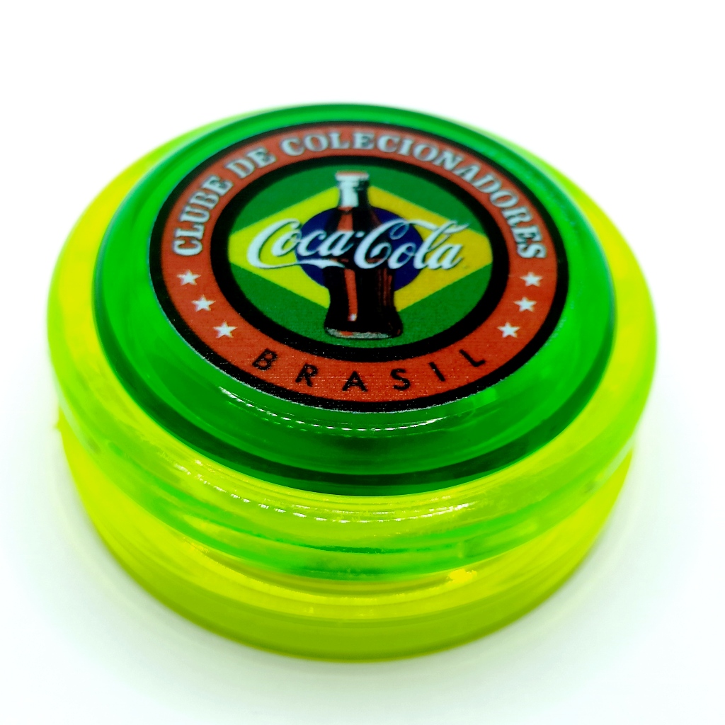 Yoyo Io-Io Coca-Cola Genuine Master Retrô Anos 80 Profissional Anos 80 Com Eixo Fixo de Madeira + 3 Cordinhas (Brinquedos)  Clássicos Original
