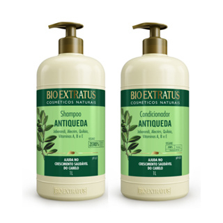 Kit Jaborandi Bio Extratus Shampoo e Condicionador - 1L Antiqueda e Crescimento/Fortalece os Cabelos