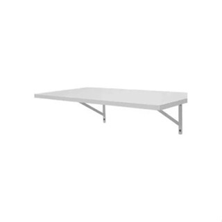 Prateleira Mdf Branca Fosca 80x30 Mão Francesa Kit Com