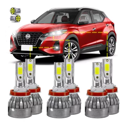 Kit Ultra Led Nissan Kicks 2016/2022 20000 Lúmens 6500k