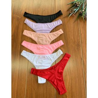 Kit 5 Calcinhas Feminina Adulto Calcinha Microfibra Lingerie Fio Duplo New Route