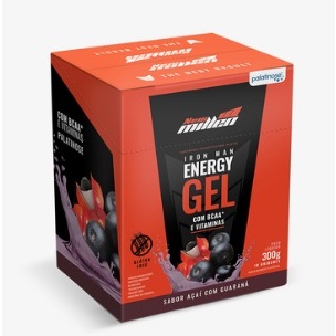 IRON MAN ENERGY GEL CAIXA C/10 SACHÊS NEW MILLEN em Oferta na Shopee