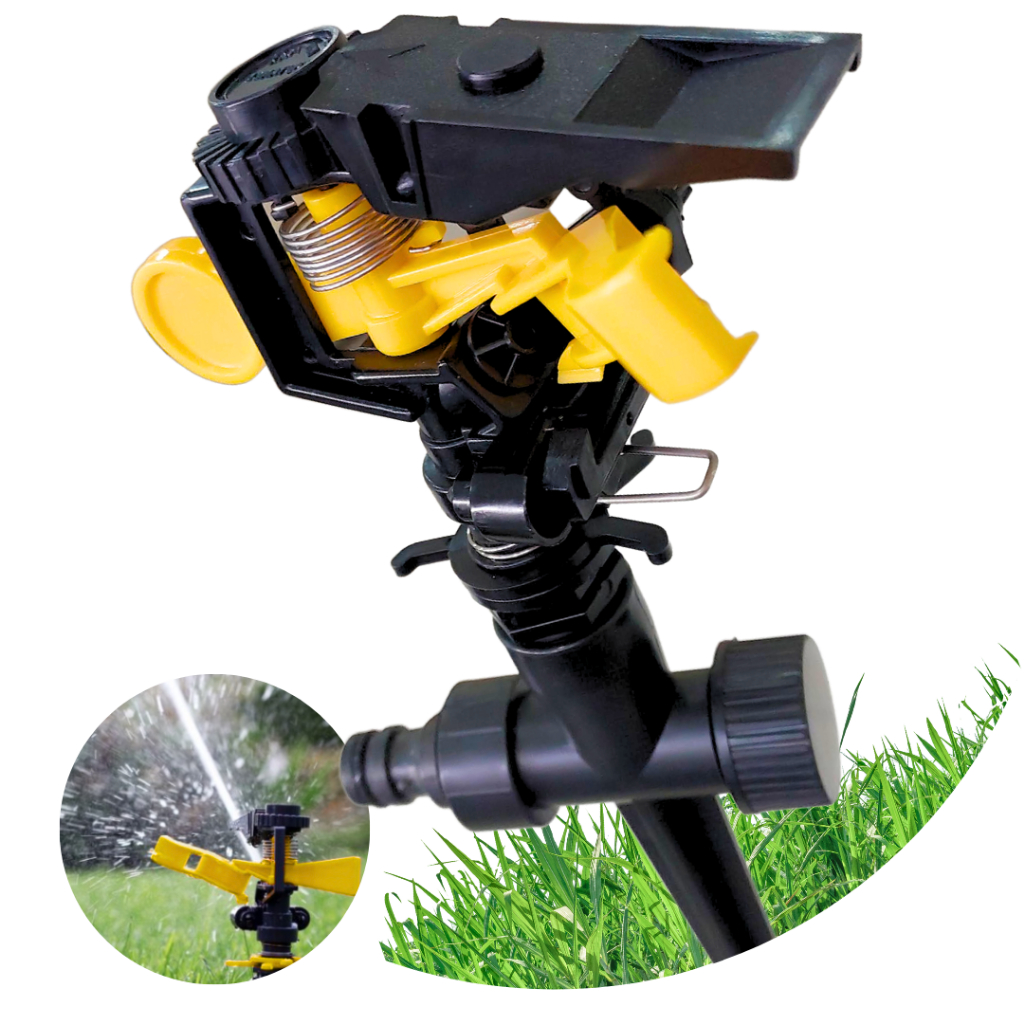 Irrigador Setorial C/ Engate Rápido 1/2 Beltools - Setorial tipo Espeto Jardim Horta - Irrigador Aspersor Setorial - Aspersor Impulso Setorial Espiga - Setorial Espiga 1/2 3 Ângulos