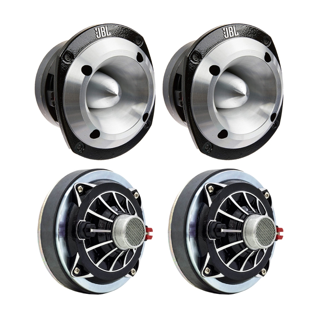 Kit 2 Driver D250 Trio 200w + 2 Super Tweeter ST400 Trio 150w JBL Selenium Preto Cromado