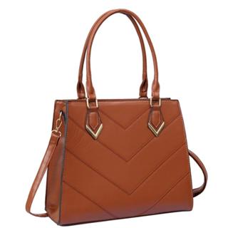 Bolsa Feminina Com Alça Lateral Transversal Faixa de Mão De Couro 060-2