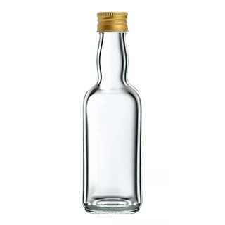 50 Garrafinha de Vidro 60ml Com tampa de Alumínio Lembrancinhas Brindes Mini Licor