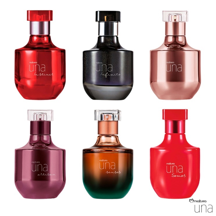 Natura Una Deo Parfum Feminino - 75 ml (Brilho, Infinito, Instinct,  Artisan, Senses, Somos e Blush). À Escolher.