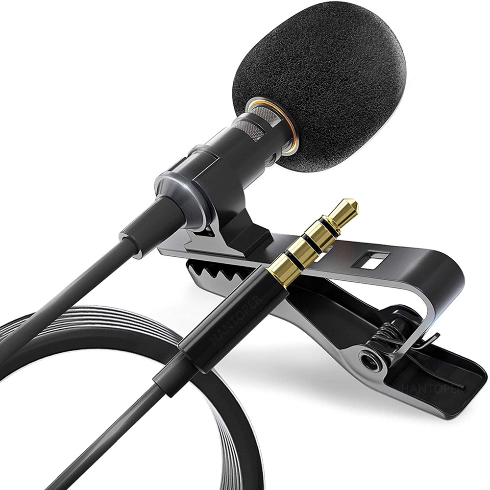 Kit 2 Microfone De Lapela Profissional JH-043 Pc Notebook Celular Youtuber Entrevistas Gravações