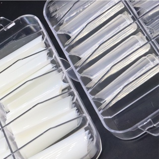 Tips Curvatura C Extra Longa Com 100 Unidades Caixa Acrílica em Oferta na Shopee