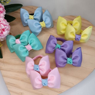 kit com 5 pares de laços menina modelo gravatinhas