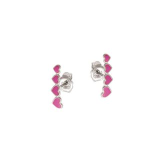Brinco Feminino de Prata 925 Ear Cuff Coração