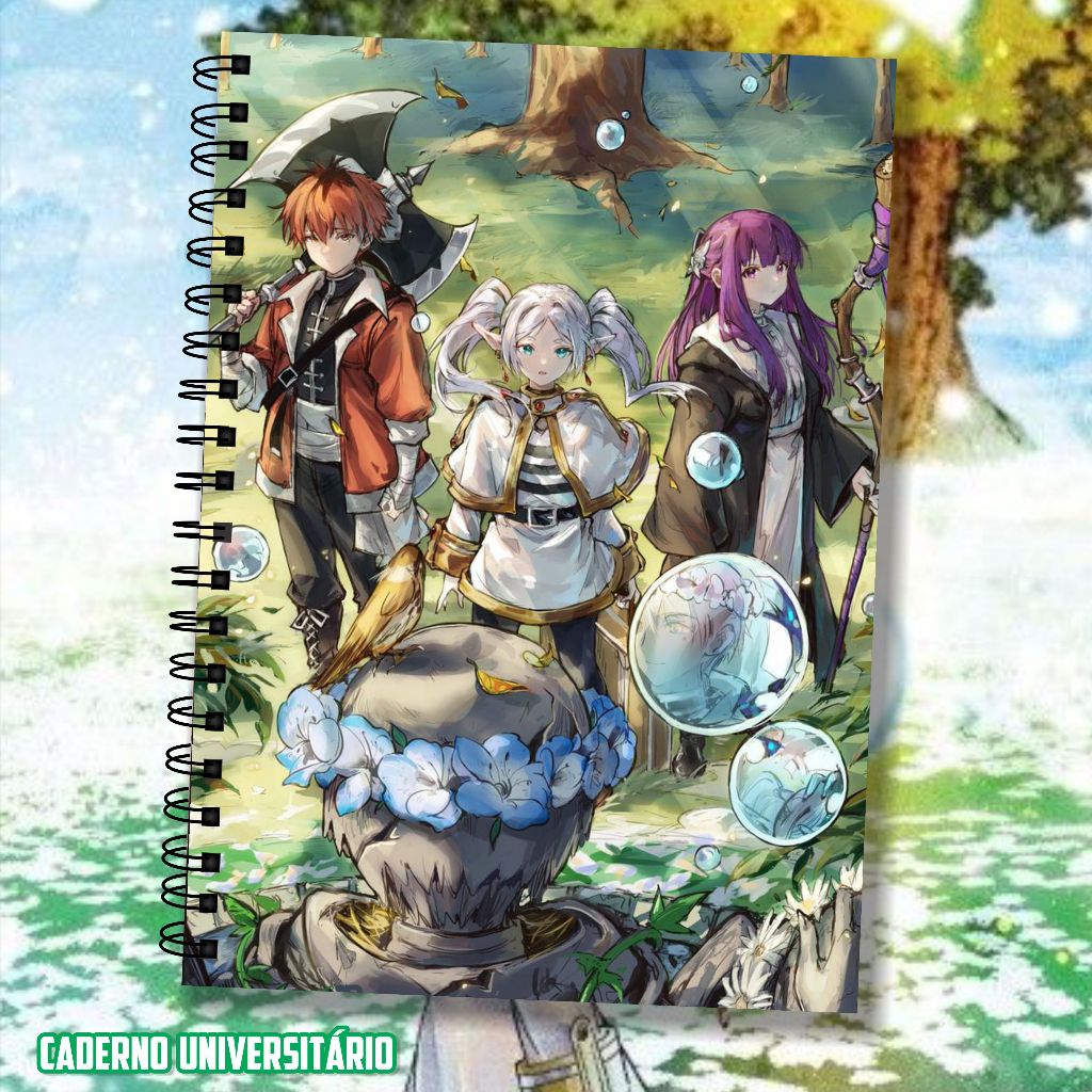 Caderno Universitário Personalizado Frieren 4 Matérias, 10 Matérias em Oferta na Shopee